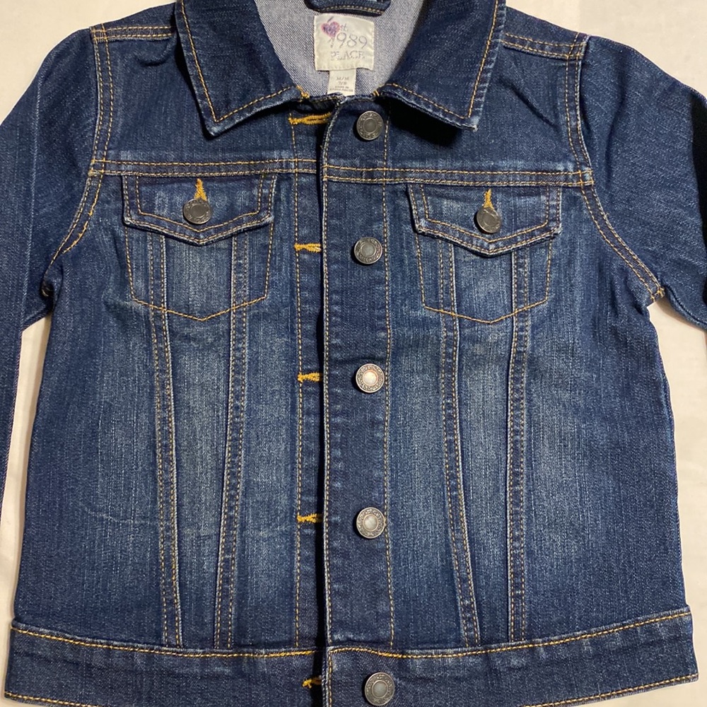 Place girls jean jacket size M7/8 - Picture 2 of 11